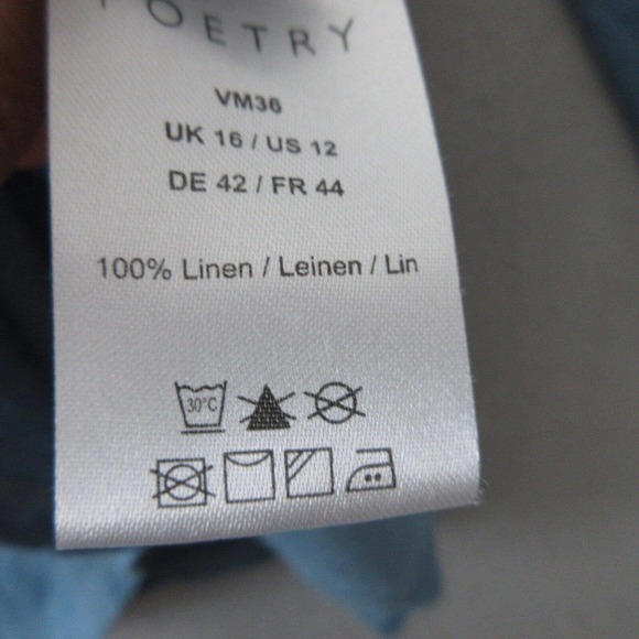 Poetry 100% Linen V Neck Top - Picture 8 of 15